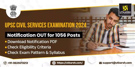 UPSC Civil Services Examination (CSE) Notification 2024