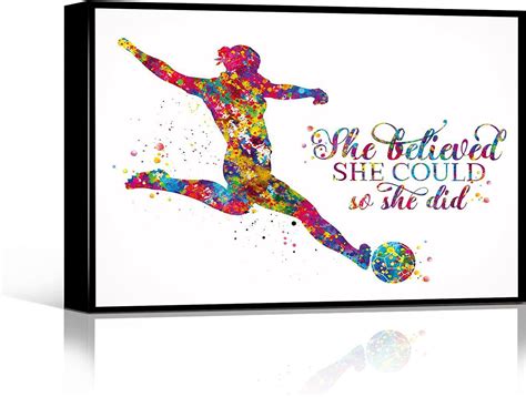 Buy SPORTS ILLUSTRATED POSTER medallion wall art Soccer Girl She ...