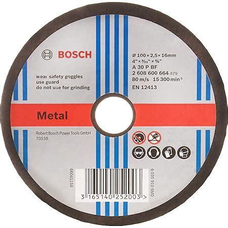 Bosch AG7 Metal 7-inch Cut Off Wheel Set (Multicolor, Pack of 5 ...