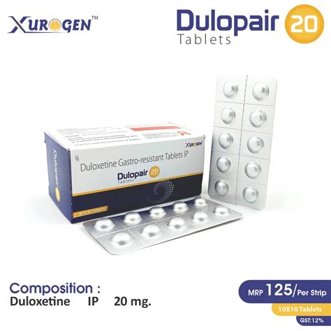 Dulopair 20 Tablet | Duloxetine 20mg | Antidepressant | PCD Pharma ...