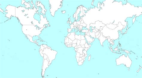 World Map Outline Color 的图像结果