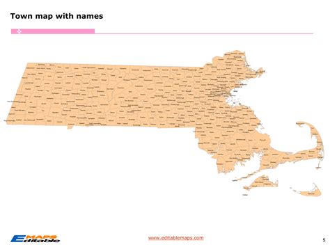 Massachusetts Map With Cities And Towns On It