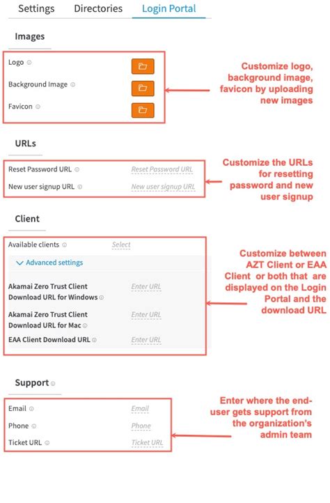 Customize your organization's Login Portal