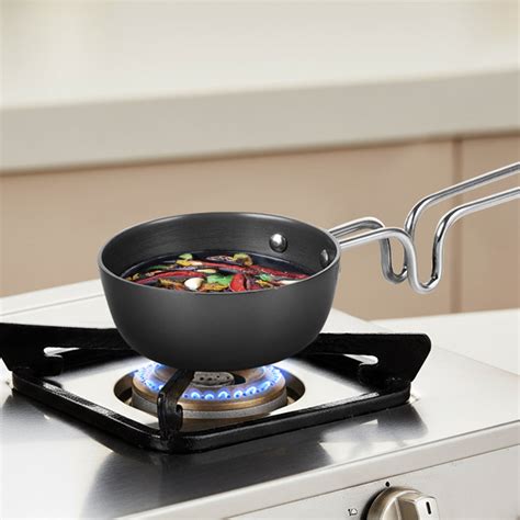 Borosil Hard Anodized Tadka Pan, 11 cm / 300 Ml