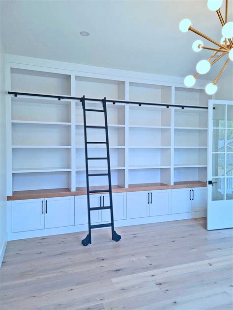 Image result for Library Ladder with Rail