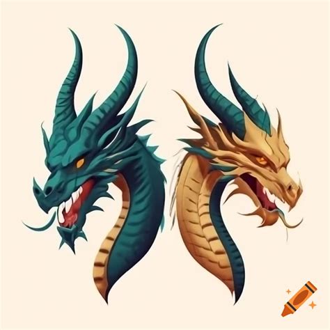 Fantasy crest featuring an ice dragon emblem on Craiyon