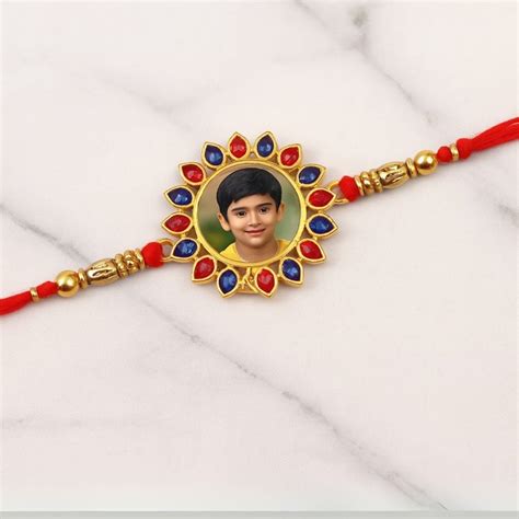 Personalized Photo Stone Rakhi – Frames Factory