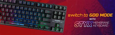 Amazon.in: Buy Cosmic Byte CB-GK-20 Styx TKL Membrane Gaming Keyboard ...