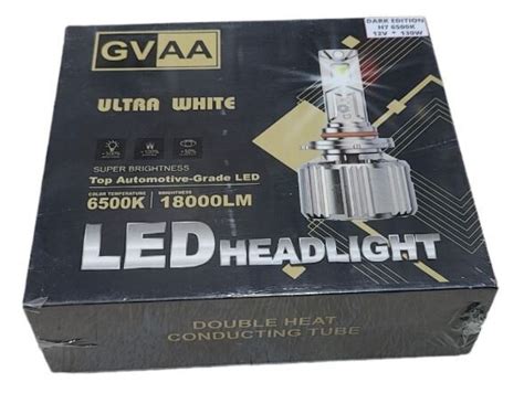 GVAA LED Headlight Bulbs 130W Dark Edition - H4