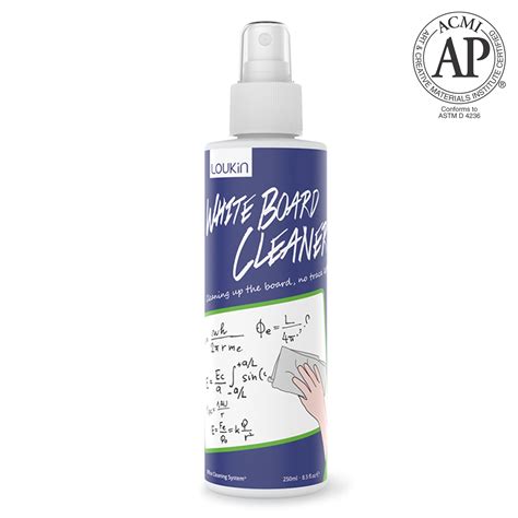 LOUKIN Non-Toxic Dry Erase Spray,Low-Odor Whiteboard Cleaner, 8.5oz