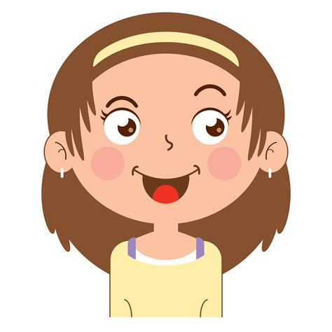 Girl Smiley Face Clip Art