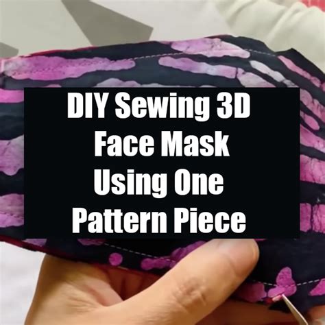 Image result for DIY 3D Mask Pattern