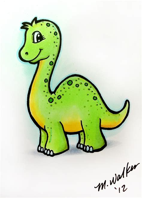 Cute Dinosaur Sketch at PaintingValley.com | Explore collection of Cute ...