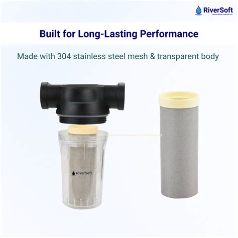 RiverSoft WTPF-01 Sediment Filter for Water Tank | 304 Stainless Steel