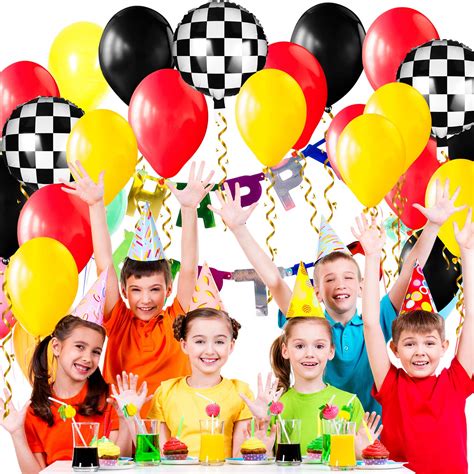 Buy 127 Pieces balloons race car birthday party supplies car ...