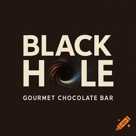 Logo for Black Hole Gourmet Chocolate Bar, with a black hole image ...