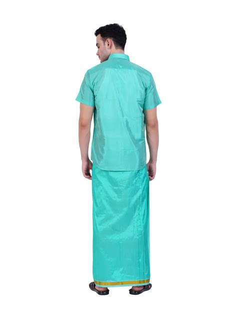 Asha Silk Wedding set 2 In 1 Rexona Green Colour (Readymade Half Sleeve ...