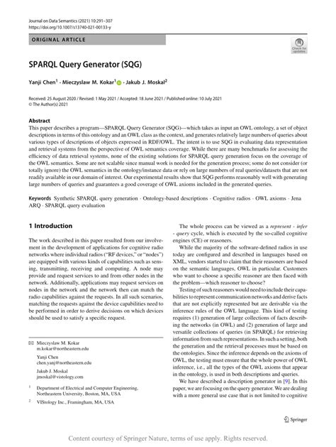 SPARQL Query Generator 的图像结果