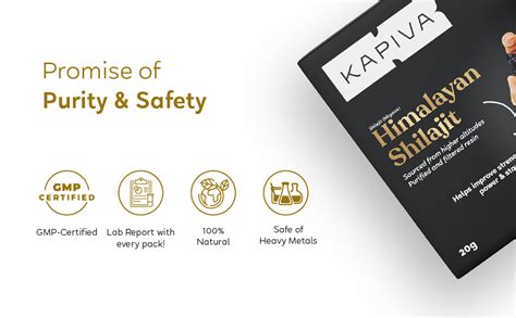 Kapiva Himalayan Shilajit / Shilajeet Resin 20g - Performance Booster ...