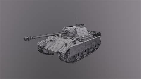 Panther G Tank - 3D Model by Kostiantyn Chudak