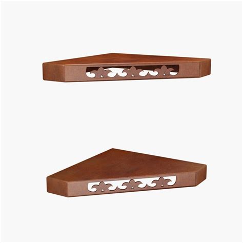 Buy HOME SPARKLE Set of 2 Corner Wall Shelves - Brown from Home Sparkle ...