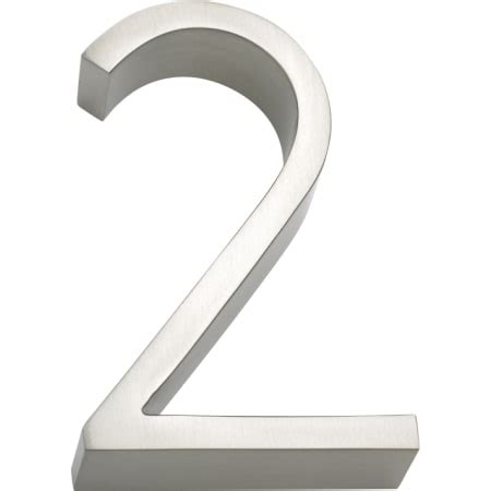 Linnea NUM5-2-SSS 304 Grade Stainless Steel 5 Inch High Address Number ...