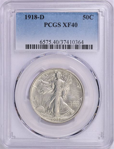 1918-D Walking Liberty Half Dollar PCGS XF-40 (Item 1786064 ...