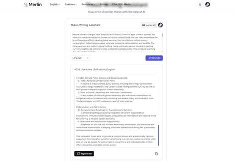 Thesis Writing Assistant