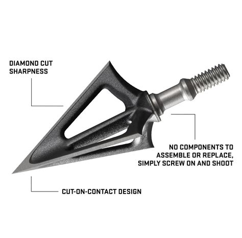 TenPoint now offers a FIXED-BLADE broadhead! The NEW EVO-X Montec Fixed ...