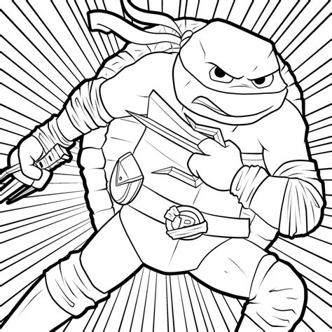 Teenage Mutant Ninja Turtles Coloring Pages 2017