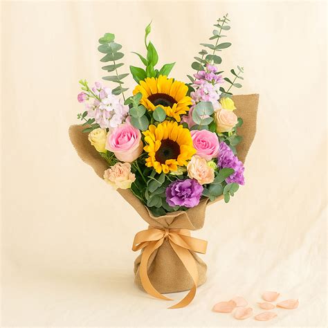 Joyous Mixed Flowers Bouquet Delivery in Singapore - FNP SG