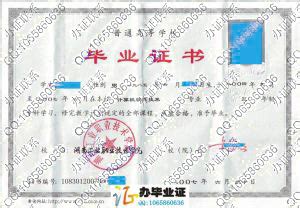 湖南工业职业技术学院-毕业证样本网