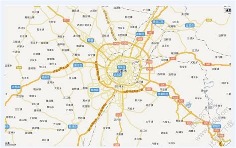 四川成都市电子地图高清版|成都地图全图高清版下载 JPG 可放大版 - 比克尔下载
