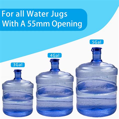 TLSTGO 8 PCS 5 Gallon Water Jug Cap, Silicone Reusable Replacement 5 ...