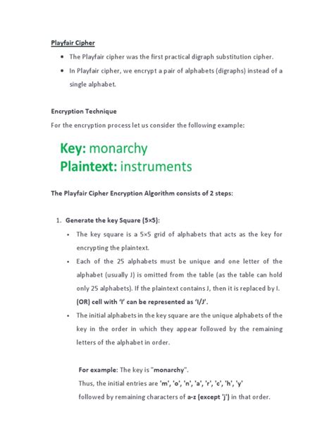 Playfair Decryption Example 的图像结果