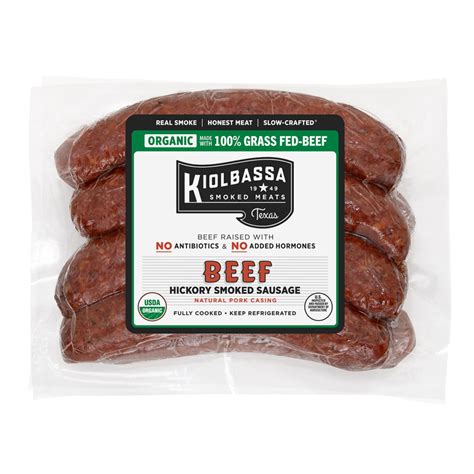 Organic Beef Smoked Sausage - Kiolbassa
