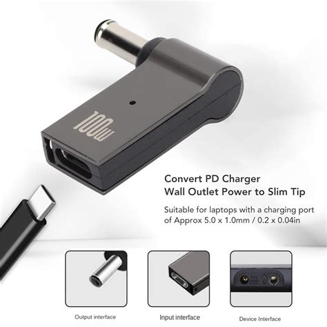 TECPHILE 100W Type-C Portable Adapter Connector for Laptop – Concept Kart