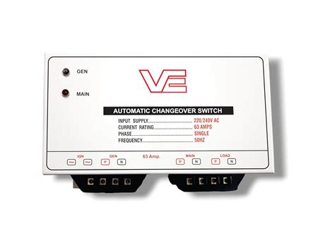 VE AUTOMATIC CHANGEOVER SWITCH 63 AMPS | DOUBLE POLE | SINGLE PHASE ...