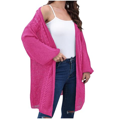 Fengyings Women Open Front Cardigans Sweaters Lightweight Trendy Long ...