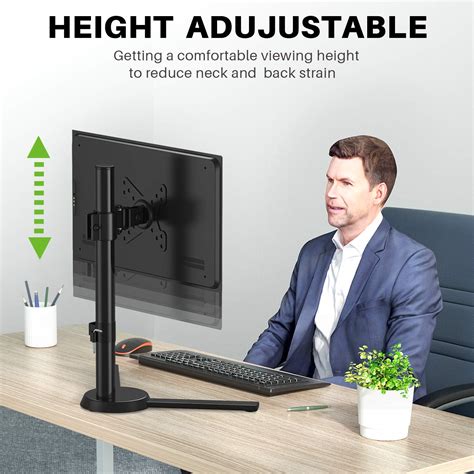 Buy USX MOUNT Single Monitor Stand Mount, Freestanding Single Vesa ...