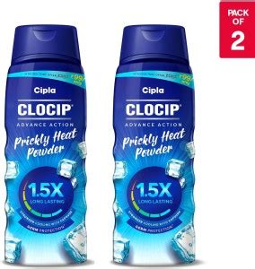 Cipla Clocip Advance Action Prickly Heat Powder Price in India - Buy ...