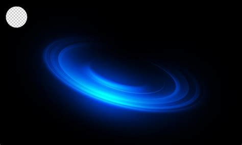 Isolated transparent blue magic circle light effect | Premium PSD