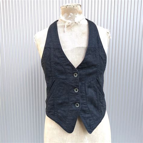 【hyde着】L.G.B./ルグランブルーLGB/コーティング/ベスト/ジレ/黒/0/ | 古着屋RAINBOWFIELD Since 2006