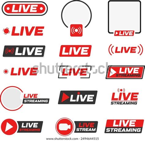 Image result for Live Streaming Button Collection
