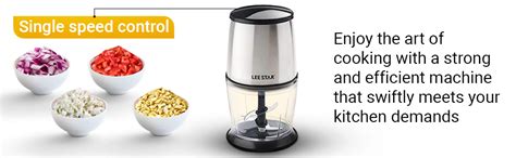 LEE STAR NUTRI-MIX Le-801 Plus Stainless Steel Chopper With Extra Bowl ...