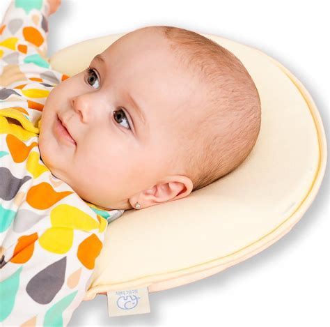 Baby Head Shaping Memory Foam Pillow - 2 Organic Cotton Covers Included ...