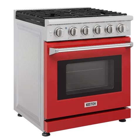 KOSTCH 30-in 5 Burners 4.55-cu ft Convection Oven Freestanding Natural ...