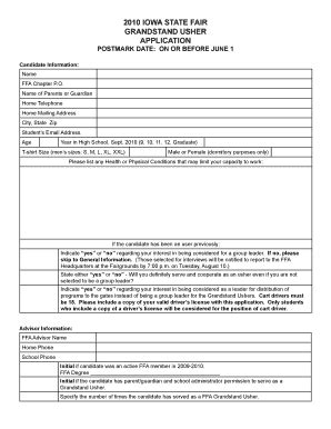 Application Letter For Usher In Church - Fill Online, Printable ...
