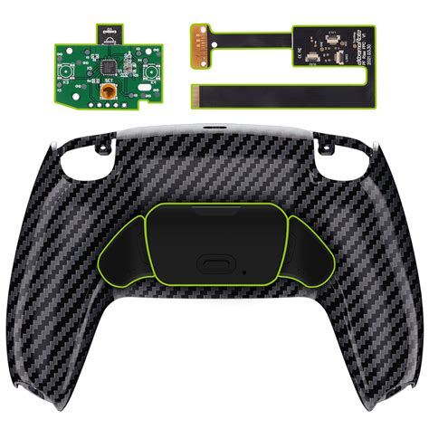 Buy eXtremeRate Graphite Carbon Fiber Back Paddles Programable Rise Re ...