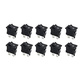 Electronic Spices KCD1-104 6a 250v Ac Black Color 4 Pin Dpdt Small ...